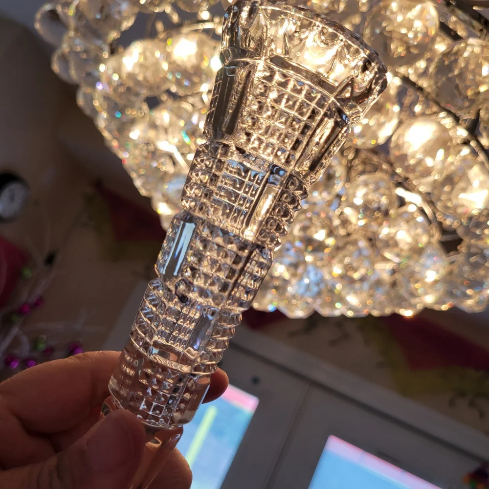 Pretty Vintage Cut Glass Bud Vase ~ Nice!
